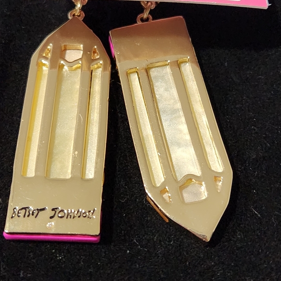 Betsey Johnson Pencil Earrings - Picture 3 of 3